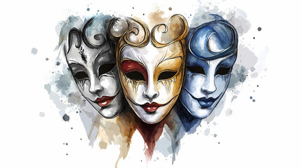theatrical comedy tragedy masks