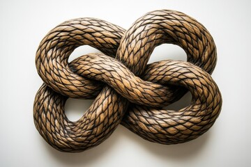 Obraz premium Intricate Rope Sculpture In A Figure Eight Design