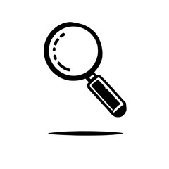 Magnifying Glass Doodle Icon 