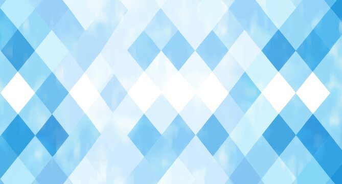Bavarian Oktoberfest seamless pattern with blue and white rhombus flag of Bavaria Oktoberfest blue checkered background wallpaper