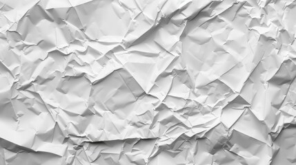 Obraz premium Subtle light gray crumpled wrapping paper adds a soft touch for creative projects and elegant designs. Perfect for backgrounds