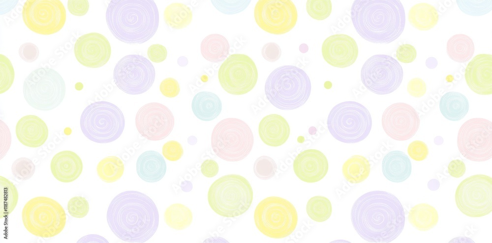Poster fun colorful line doodle seamless pattern. creative minimalist style art background for children or 