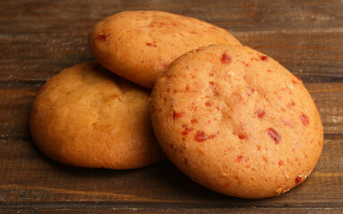 protein sports cookies on a light background