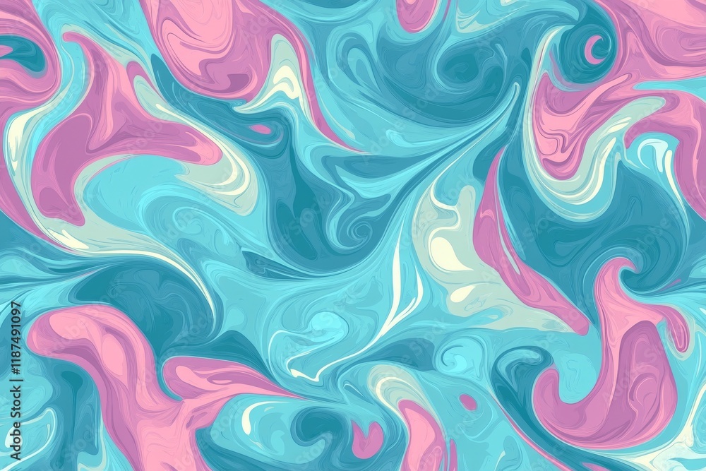Poster background adorned with stunning abstract fluid art patterns