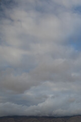 Cloudscape over mountains