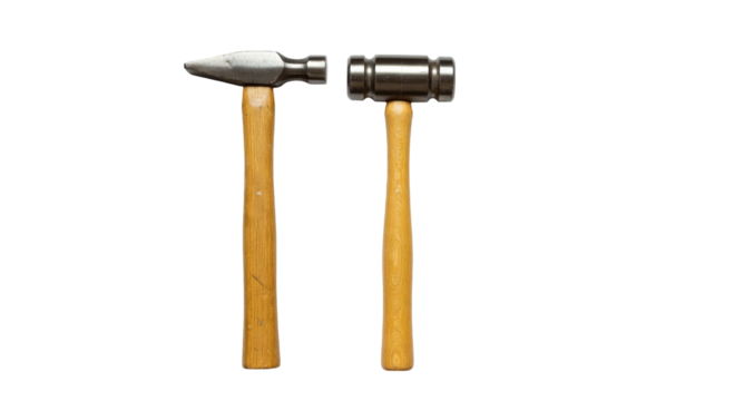 PNG, construction hammer, carpentry hammer, wooden hammer, metal hammer, tool isolated