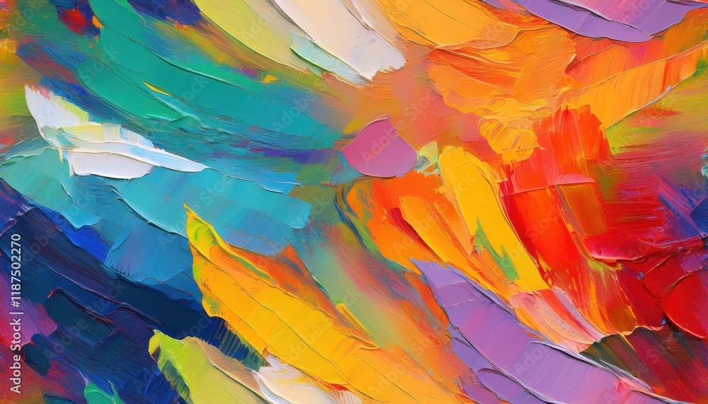 Poster vibrant, textured abstract art a closer look at a multicolored pattern backdrop with rough and rusti