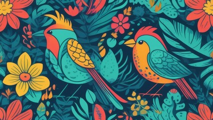 A colorful bird with a yellow head and orange body