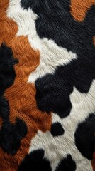 Cow Skin Texture. Close-Up of Cow Skin. Cowhide Texture. Pattern of Cow Skin. Detailed Cow Skin Texture. Cowhide. Natural Cow Skin Surface.	