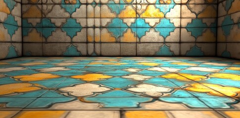 IllustrationHeavily Mixed Wall Art Decor For Home, perfect for interior spaces, featuring Multicolor Digital Wall Tile Decor or Ceramic wall tile Design, ideal for wallpaper, linoleum, textile, and