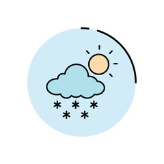 Light Snow vector icon