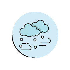 Heavy Snow vector icon