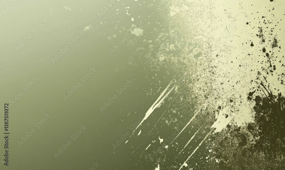 Aufkleber muted gradient background with splattered paint textures and a subtle sheen effect, calming atmosphe