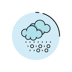 Hail vector icon