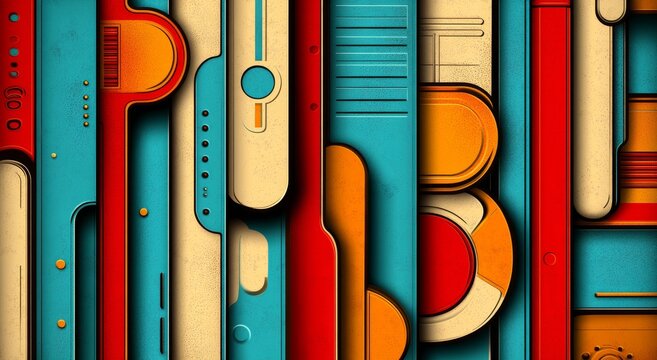 14 mid-century modern atomic age backgrounds, modernly styled with seamless retro 50s patterns perfect for wallpaper and fabric design