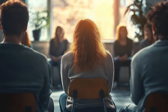 group therapy support mental health session adults sharing experiences emotional support community