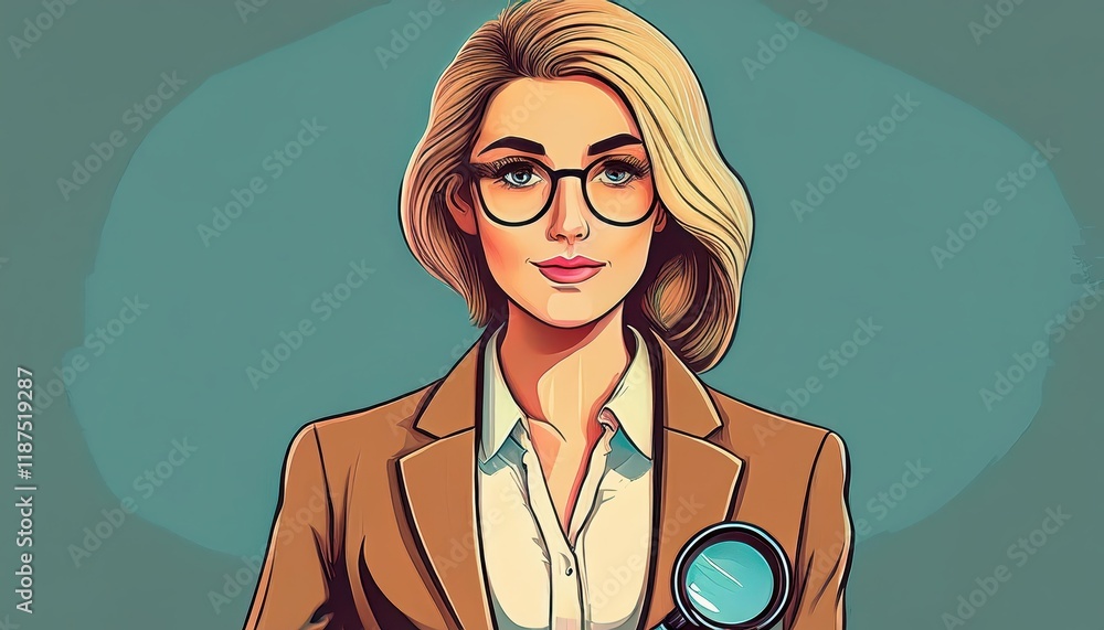 Poster modern employee search concept depicting a streamlined approach to finding talent in the digital age