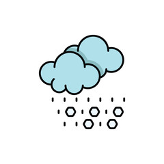Hail vector icon