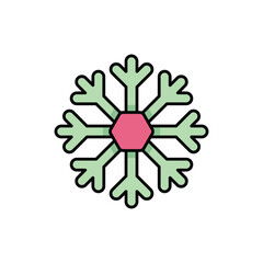 Snowflake  vector icon