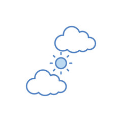 Clear Sky vector icon