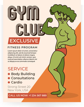 Fitness studio flyer