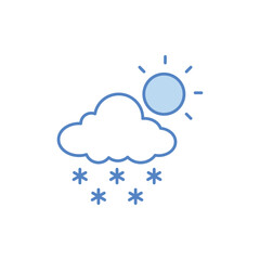 Light Snow vector icon
