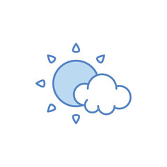 Scattered Clouds vector icon