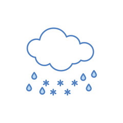 Freezing Rain vector icon