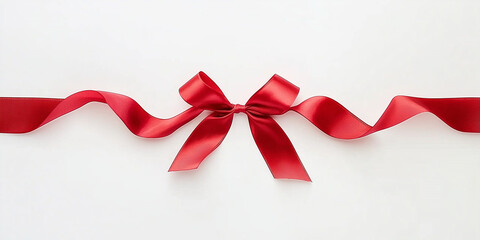 Cinta de regalo sobre fondo blanco.