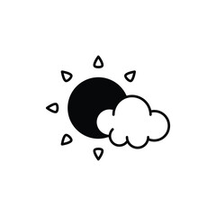 Scattered Clouds vector icon