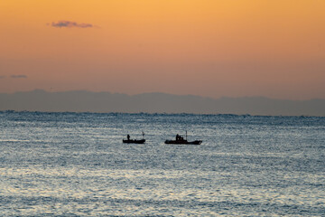 Obraz premium 和歌山県 すさみ町からの初日の出の風景 2025年