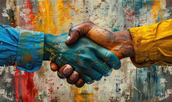 Happy World Labor Day international worker day background with various labor profession Generate AI