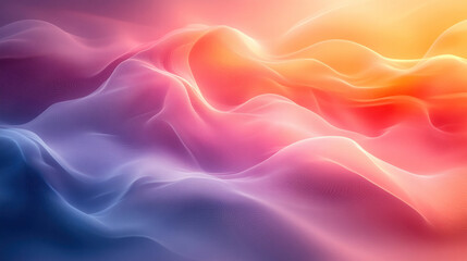 Obraz premium Lyrical abstraction using soft, curving lines and dreamy color gradients to create a flowing visual harmony
