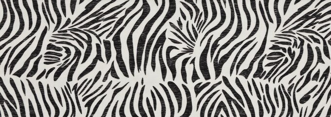 Obraz premium Ideal for fabric design, wrapping paper, textiles, and wallpaper, this modern background showcases a trendy zebra skin pattern