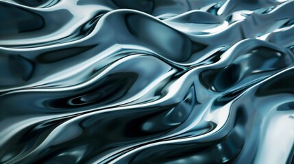 Obraz premium Abstract Metallic Liquid Wallpaper