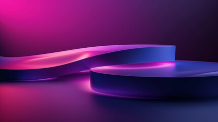 Abstract Neon Shapes Wallpaper