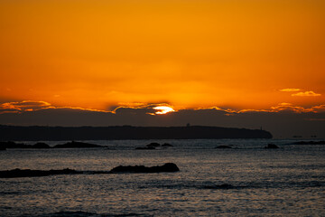 和歌山県　すさみ町からの初日の出の風景　2025年