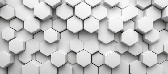 Naklejka premium Modern illustration featuring a seamless 3D pattern of white and grey squares in a geometric texture design