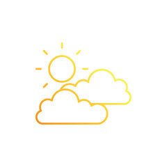 Overcast Clouds vector icon
