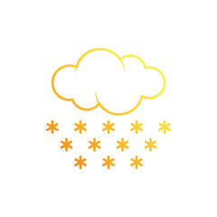 Snow Flurries vector icon