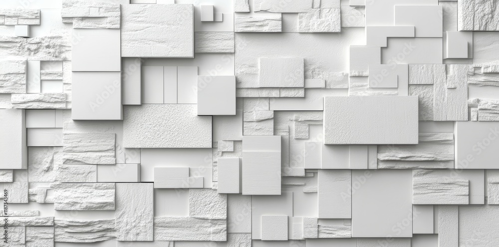 Poster background wallpaper banner with empty space is obstructed by randomly moving and fading out white c
