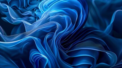 Obraz premium Abstract Blue Swirls Wallpaper