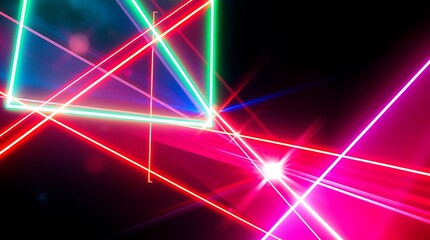 Neon glowing lines abstract background.  glowing neon moving high-speed wave lines and bokeh lights. Data transfer concept. Fantastic wallpaper.