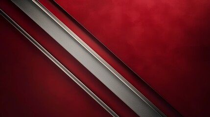 Fototapeta premium Abstract Red and Silver Diagonal Stripes Wallpaper
