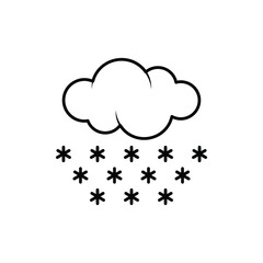 Snow Flurries vector icon
