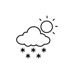 Light Snow vector icon