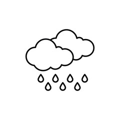 Moderate Rain vector icon