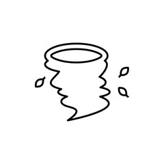 Tornado vector icon
