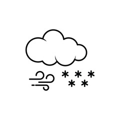 Blizzard vector icon