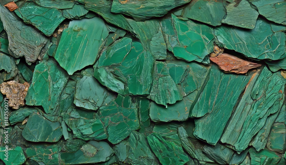 Poster background: green abstract texture, including an empty space for text, wall structure, and grunge ca